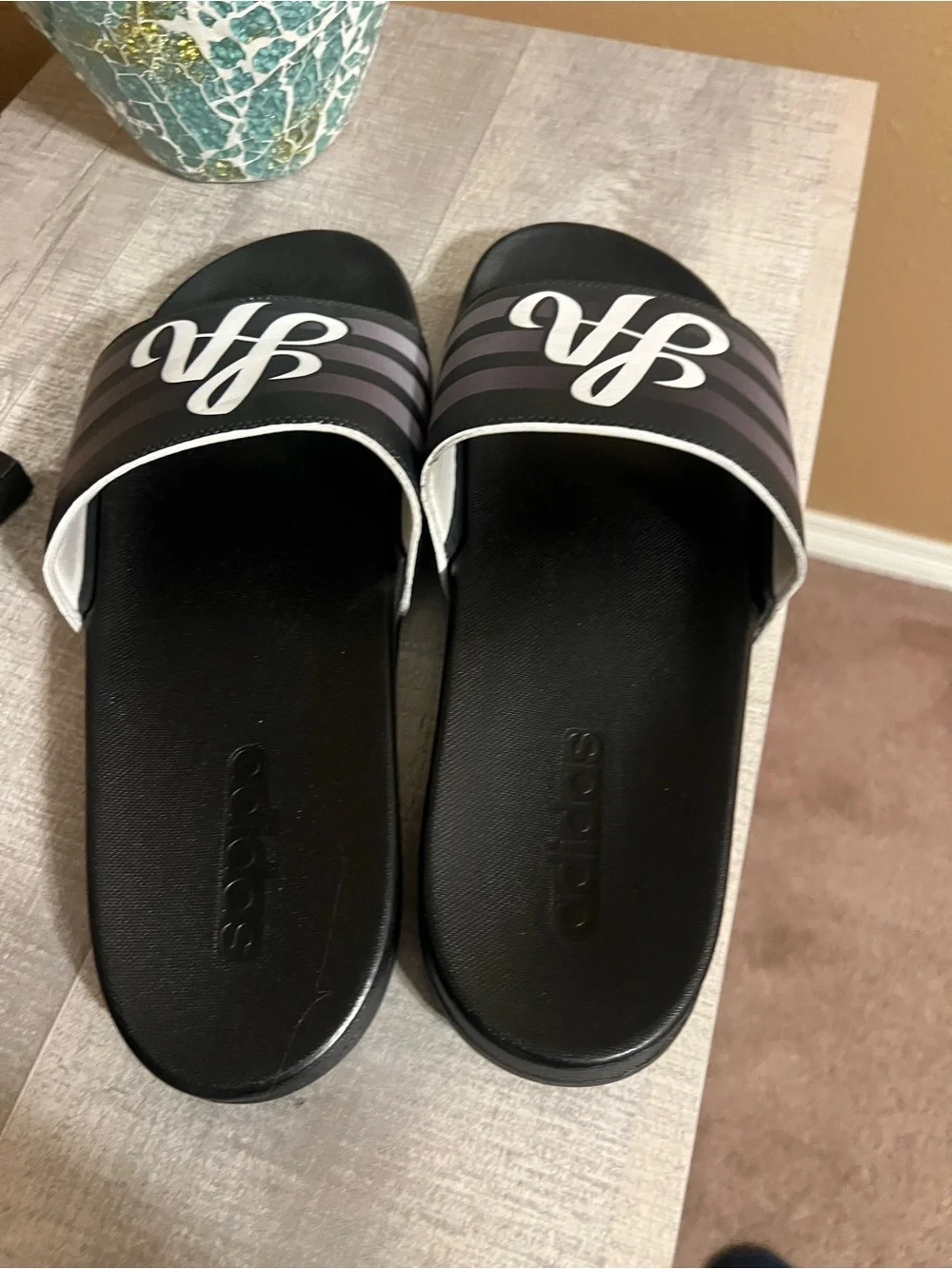 Adidas LA slides sz 12